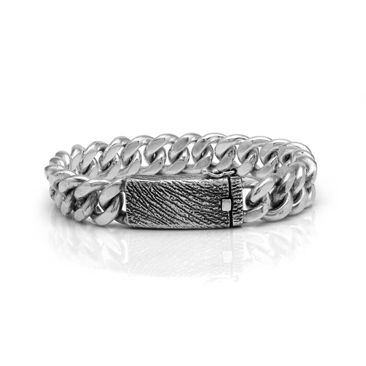 Elephant Curb Chain Bracelet - Sterling Silver