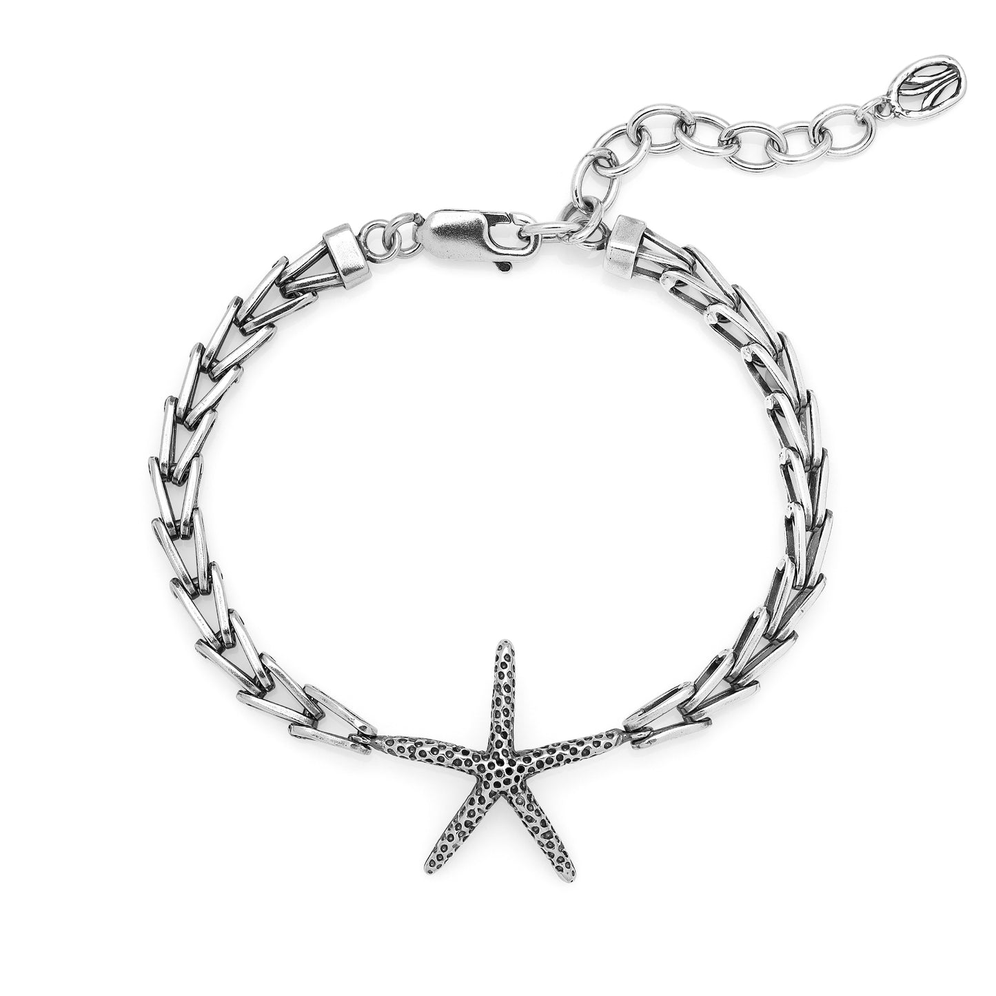 Starfish Silver Ladder Bracelet