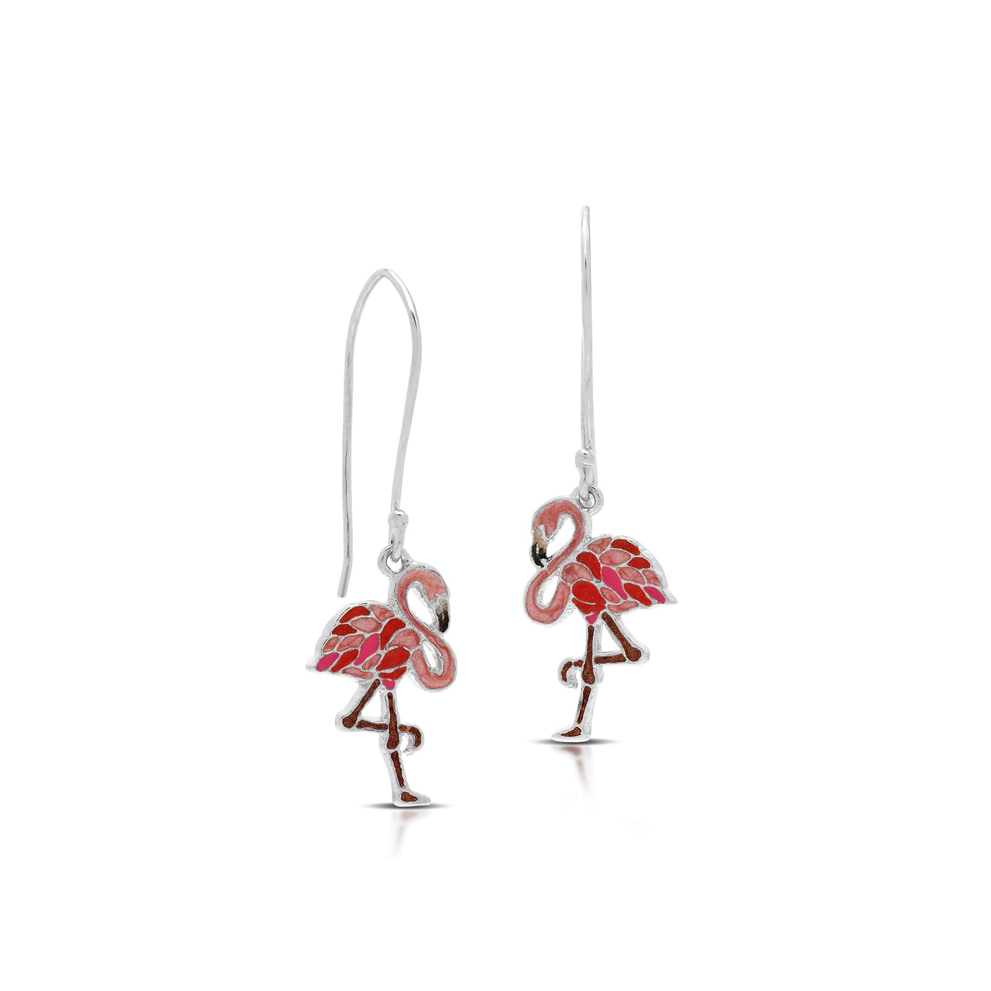 Flamingo Painted Earrings