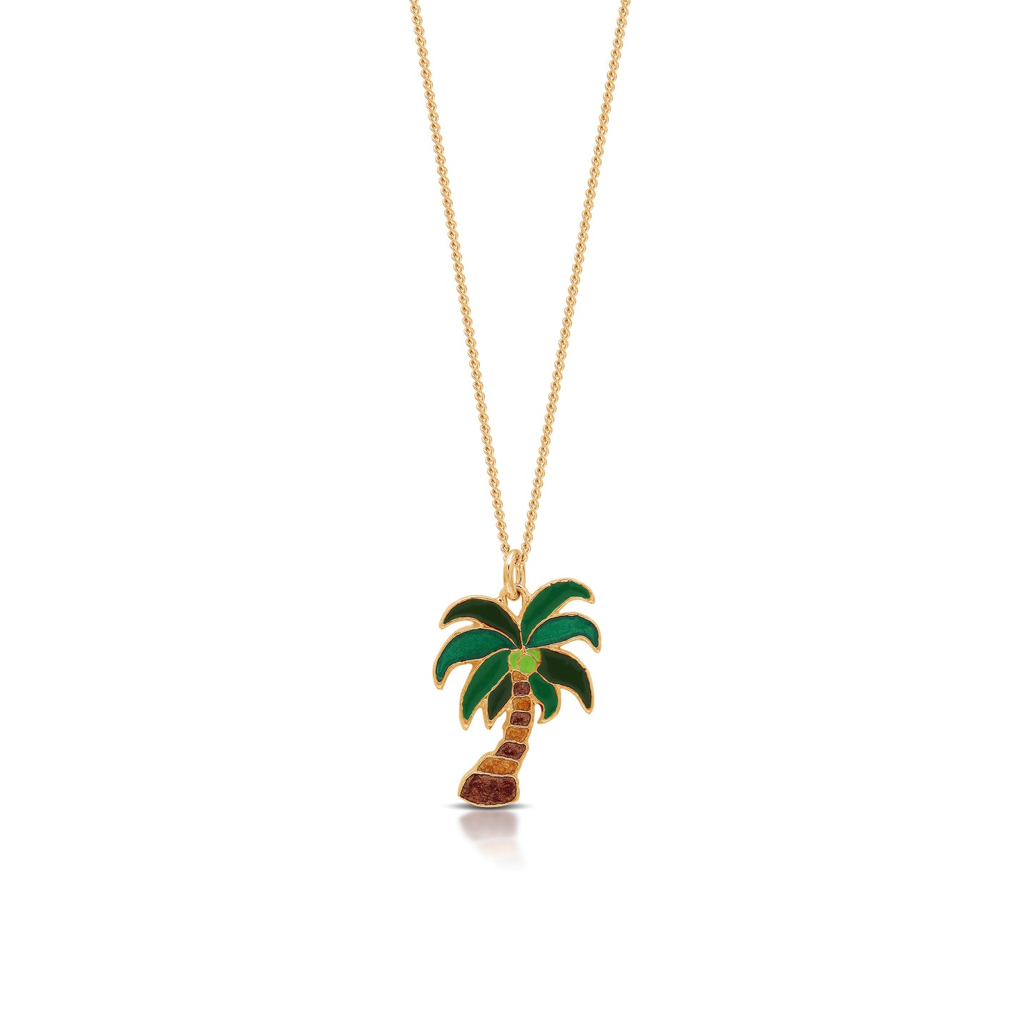 Coconut Tree Painted Necklace