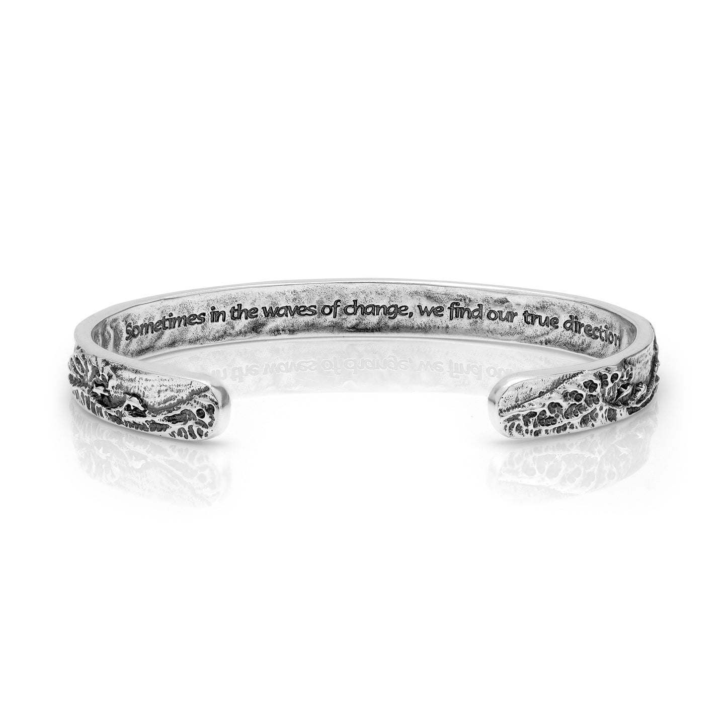 Waves of Change Cuff Bracelet - Sterling Silver