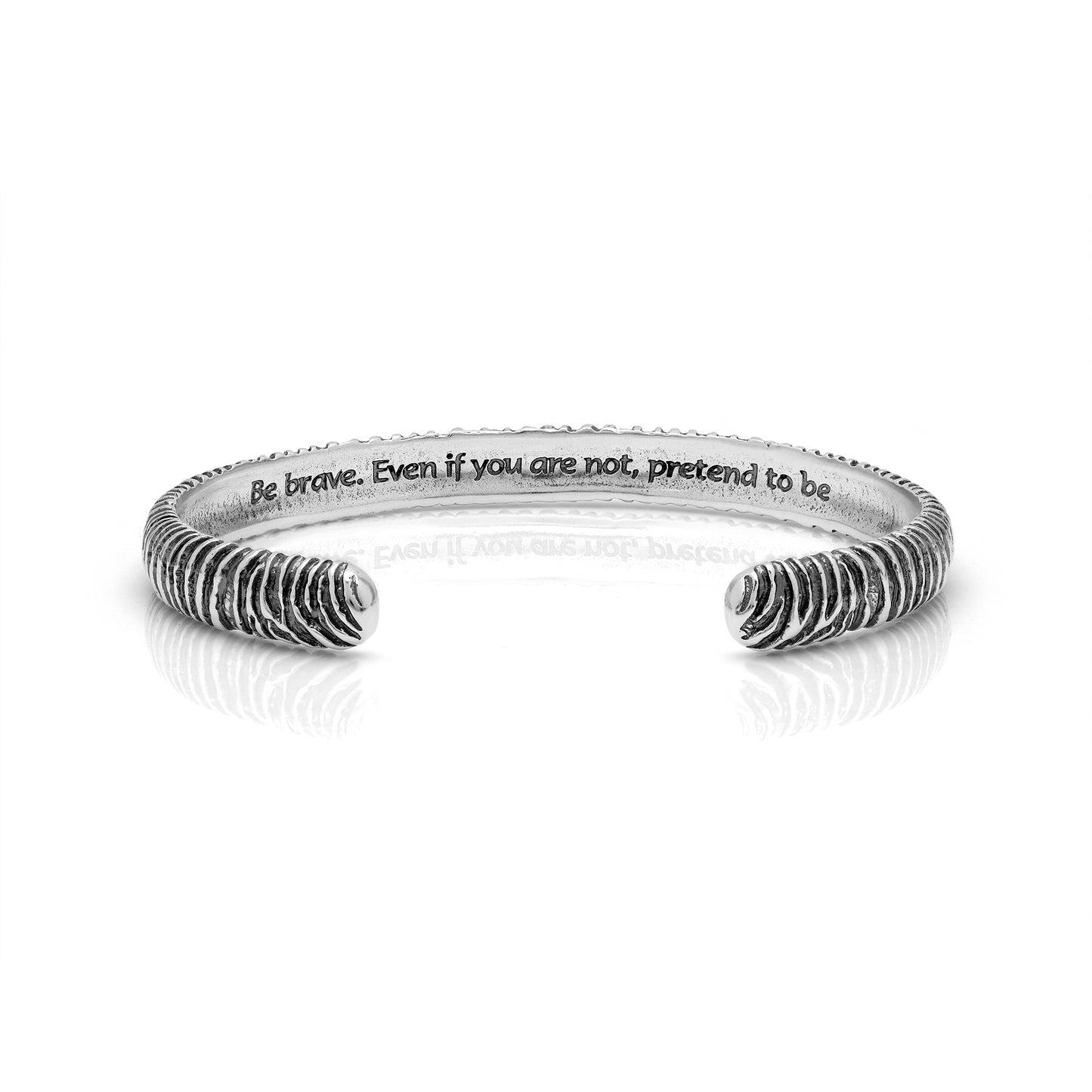 Be Brave Zebra Cuff Bracelet