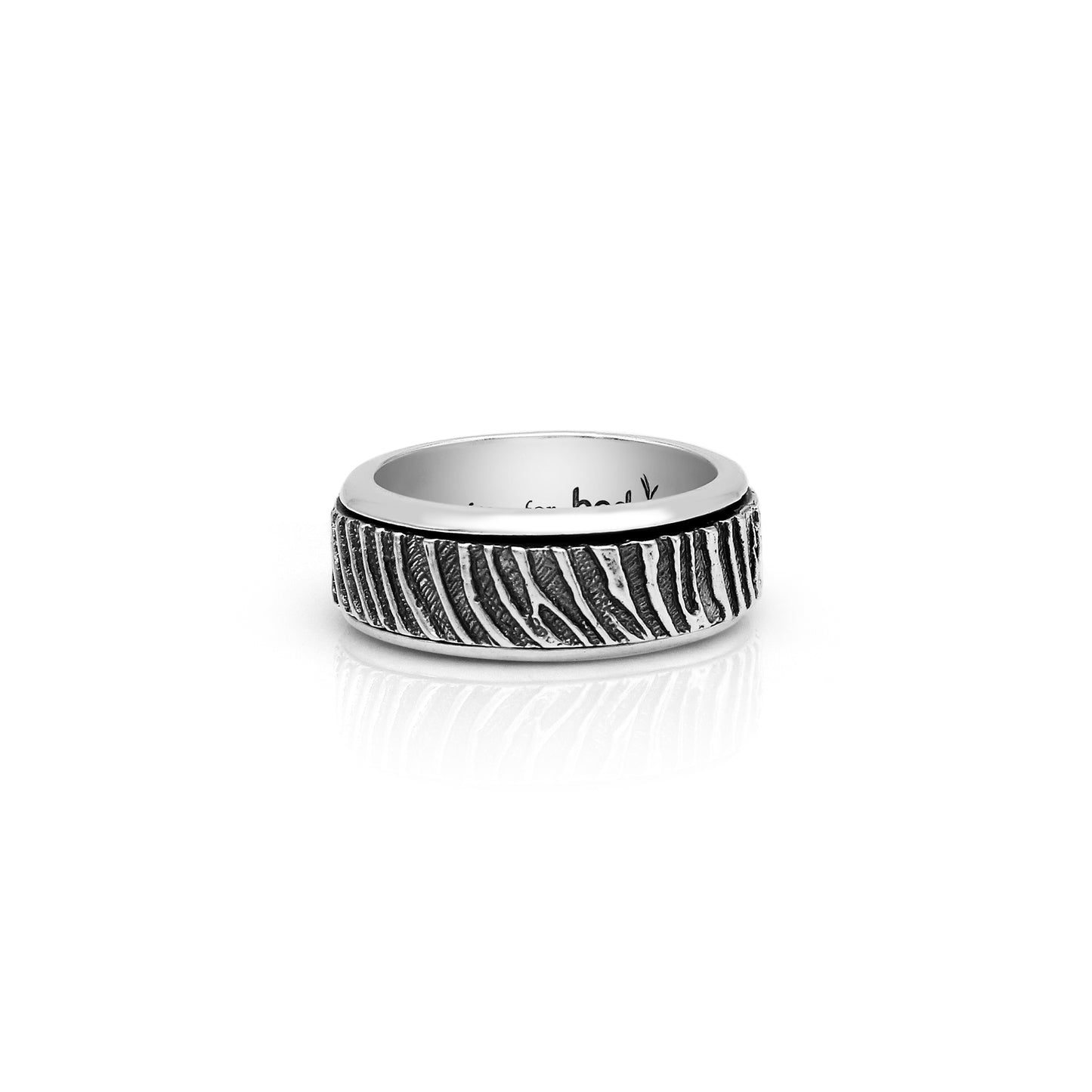 Zebra Spin Ring - W