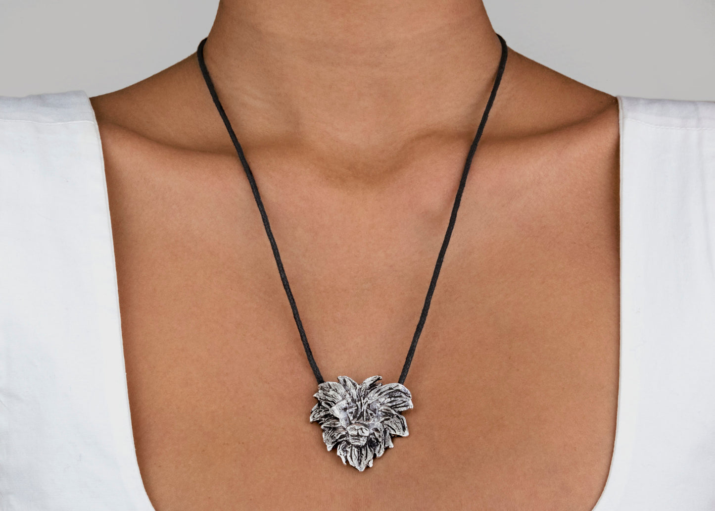 LION ENERGY Silver Necklace