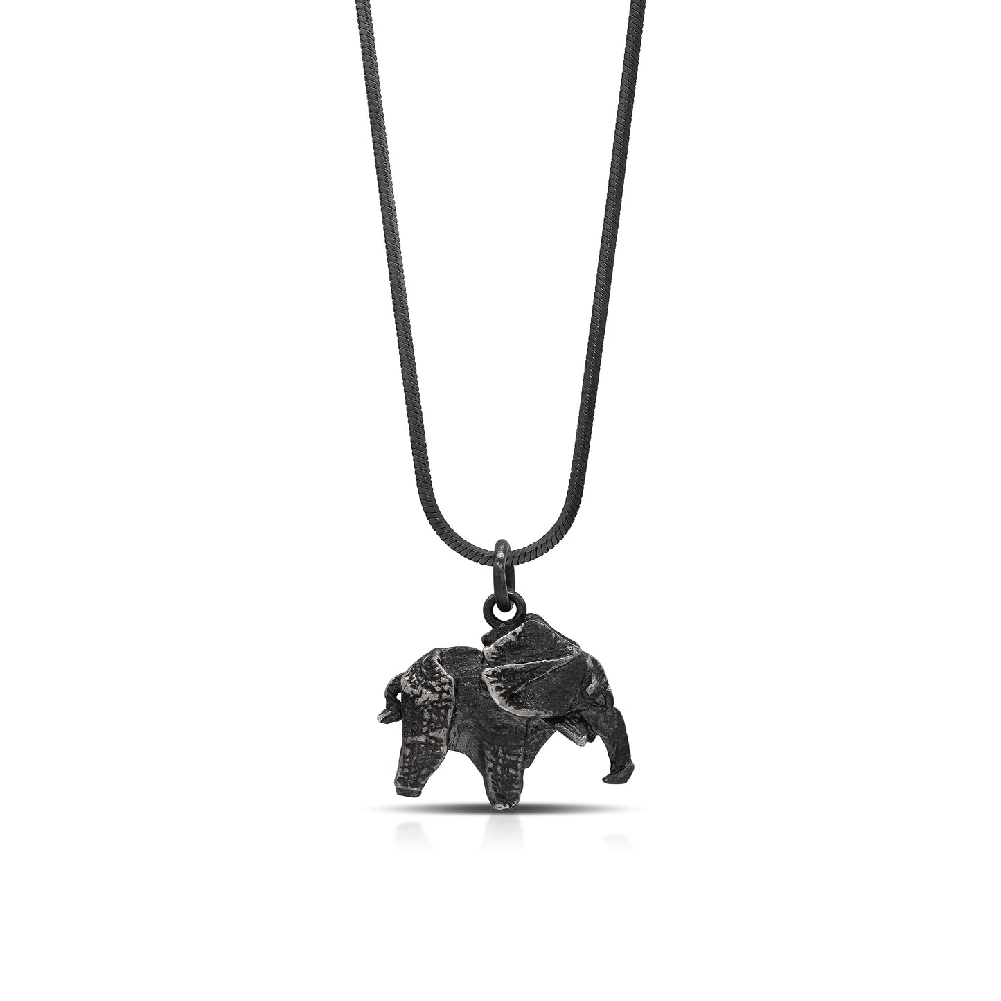 Elephant Origami with Snake Chain Necklace