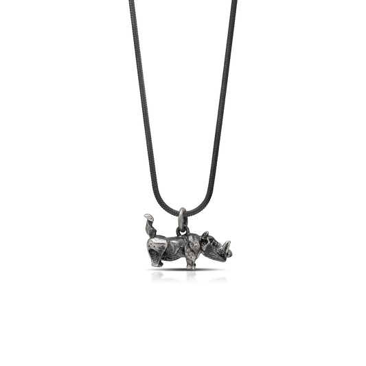 Warthog Origami with Snake Chain Necklace