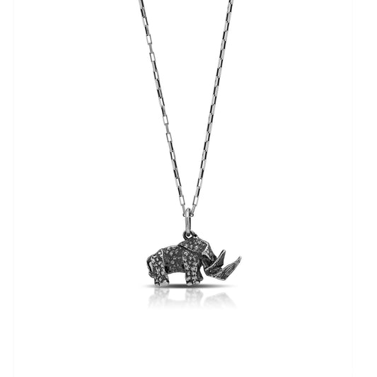 Rhino Origami Necklace