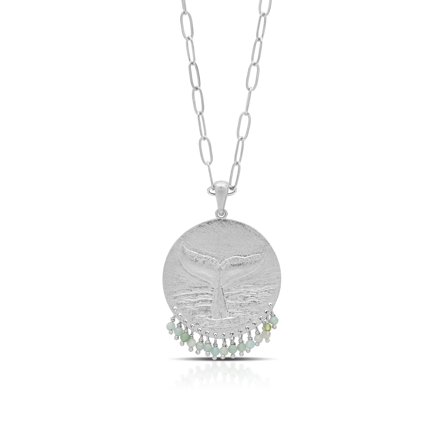 Whale Tail Fringed Necklace