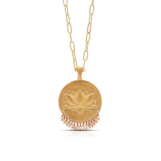 Lotus Fringed Necklace