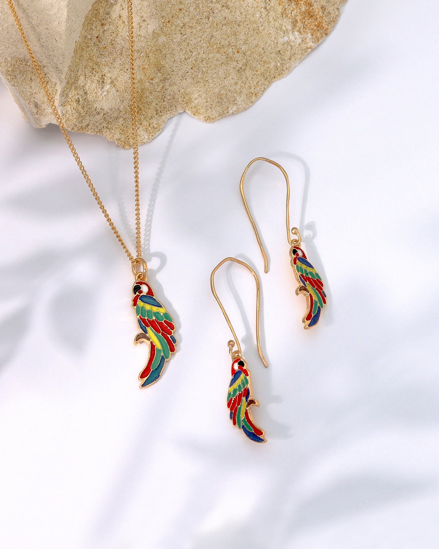 Parrot Painted Earrings
